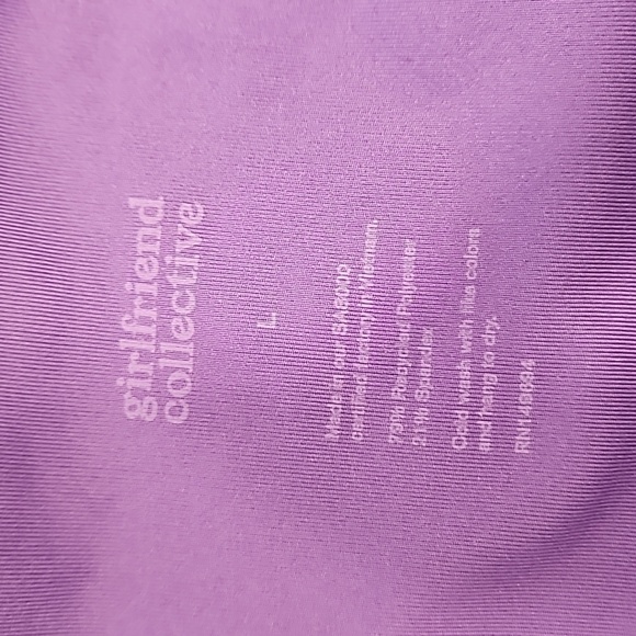 💕GIRLFRIEND COLLECTIVE💕 Compressive Flare Legging Wild Iris Purple Large L NWT - Picture 10 of 12